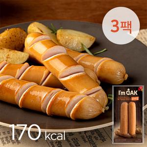 [아임닭] 프랑크 오리지널 소시지 120g 3팩