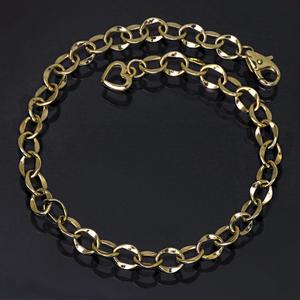 14K 18K 팔찌 20.5cm 로즈골드 데일리 패션 레이어드 볼드 한줄 레베카 체인 금팔찌 여자친구 기념일 선물