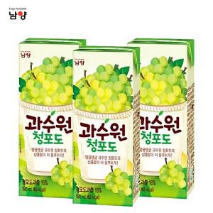 남양유업 과수원190ml 청포도 16팩/주스/과즙음료/무료배송