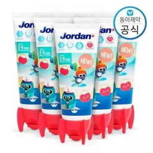 5세 이하 유아 어린이치약 저불소 500ppm 뉴스텝1 90g 6개