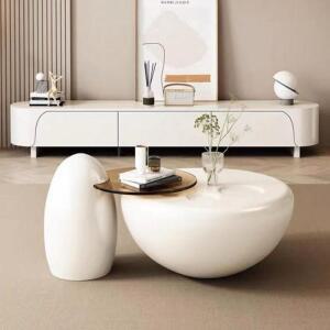 21 좌식테이블 티테이블 오피스텔 아파트 인테리어 거실 원룸 홈데코 (82cm+55cm)