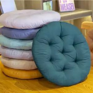 모던 사무실 학교 학생 좌식 식탁의자 솜 무지 폭신폭신 쿠션 원형 방석 G436