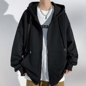 [HYIK9MJU_4B]남녀공용 3컬러 여유핏 캐주얼 후드집업 점퍼