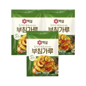 백설 5가지 재료로만 만든 부침가루 1kg x3개