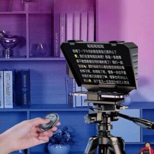 연설 프롬프터 자막 대본 방송 장치 보드 텔레프롬프터 휴대용 대형 스크린 카메라