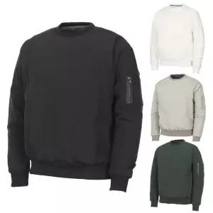 [김영주골프] 겨울 남성 포켓지퍼 방풍 패딩 맨투맨티셔츠 KMWMTS57