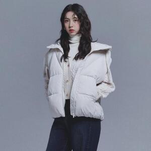 클라이드엔 여성 후드 베스트 점퍼 FODVT941 82