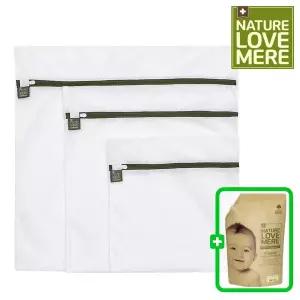 네이쳐러브메레 무형광 아기 신생아 세탁망 / 사각형 3종세트 (GIFT) 500ml 세제 리필 (오리지널향)