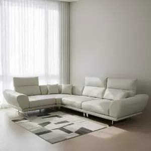 파루사 실리콘레더 가죽 스윙 5인 코너 소파