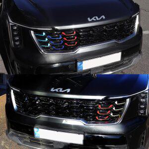 더뉴쏘렌토FL 그릴몰딩 전면튜닝 가드보호 데칼스티커