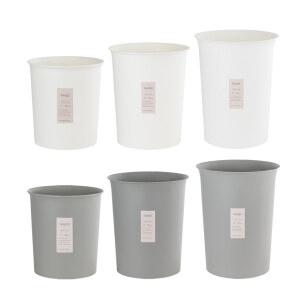 FF 창신리빙 심플 원형 오픈 휴지통 5L 10L 20L 화이트 그레이 ( 휴지통 가정용 사무실 인테리어