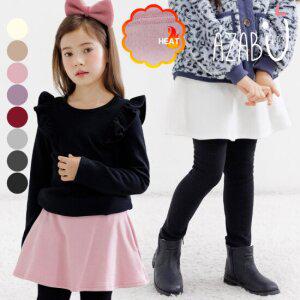 [아자브키즈] 기모 플레어 치랭스 유아치마레깅스 겨울레깅스