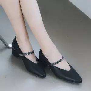 [무크] 여화 사리아 소가죽 쥬얼 펌프스 2colors