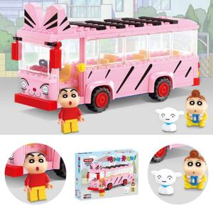 옥스포드블럭 짱구는못말려 짱구 유치원버스 만들기 블럭놀이 피규어 (190P) JG3621