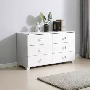 하이그로시 와이드서랍장 안방 화장대 옷서랍장 3단 1200