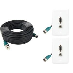 [BZHK4164_51]RGB 스테레오 케이블 월 플레이트 분리 40m