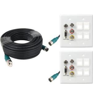 [BZHK3MK9_51]RGB or 3RCA 케이블 월 플레이트 배관용 40m