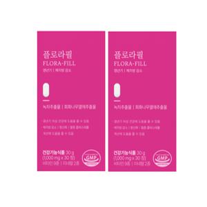 플로라필 1000mg 30정 x 2박스 녹차 회화나무열매 추출물