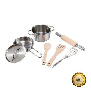 5세 주방 소꿉놀이 스텐 냄비 조리도구 장난감 아기장난감 어린이선물 선물