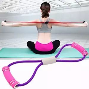 [베프몰]셀프 OJQILIEM 홈트레이닝 스트레칭 8자 튜빙밴드 근력운동도구