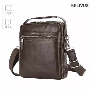 빌리버스 남자 소가죽 크로스백 숄더백 태블릿 수납가능 직장인 가방 BBMS022