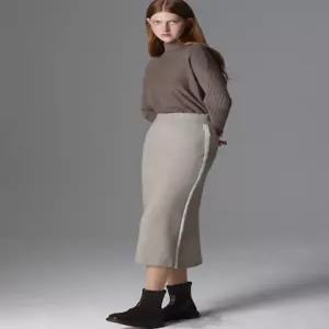 [보니스팍스][보니스팍스(Bonispax)] 니트 슬림 라인 스커트 (택가격 79000원)