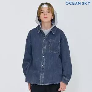 [오션스카이] 남아 데님 후드 셔츠자켓-DFJB5422C04