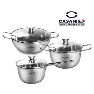 까사니 리베또 인덕션 냄비 3종(18편+20+26전)