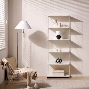 [필웰]E0자재 ST2078 스틸프레임 책장 선반장 6단600-DVX