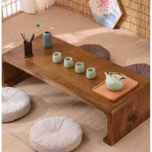 원목 찻상 전통 목재 다다미 티타임 테이블 좌식