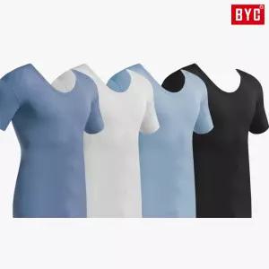 BYC반팔런닝 남자순면런닝 라운드 런닝구 메리야스 1매