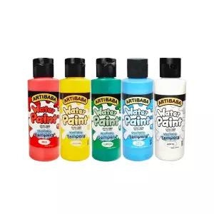 [유아물감] 아티바바 워터페인트120ml 5색(빨,노,초,하,흰)