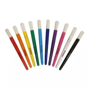 [물감붓] 아티바바 칼라브러쉬 10색ㅣ유아 물감 놀이 붓