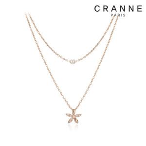 [끄란느] 플라워 레이어드 목걸이 C24NB059