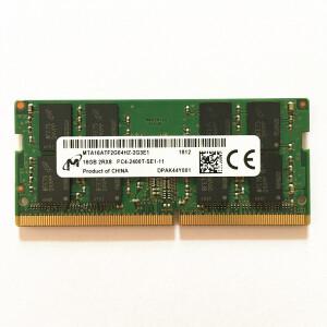 Micron DDR4 노트북 메모리 16GB 2400MHz 2RX8 PC4-2400T-SE1-11 RAM SODIMM