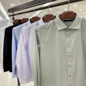 남자 베이직핏 100수 2합 면 혼방 고밀도 긴팔 드레시 115사이즈 정장 와이셔츠 5컬러