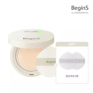 비긴스 바이 정샘물 포어 케어링 메쉬 쿠션(+ 결핏퍼프 2p)