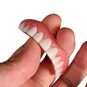 임시치아 임시틀니 가짜치아 임시 깨진 붙이는 가짜 하얀 보조 윗니 접착제 인공 본드