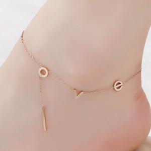 [핑크선물포장 쇼핑백] Whitney Surgical Steel Ankle Bracelet / 서지컬(써지컬) 발찌