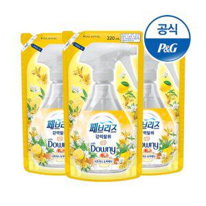 페브리즈 섬유탈취제 시트러스 향 리필 320ml 3개