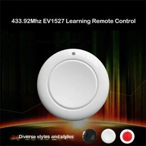 전동커튼 원형 무선 리모컨 스위치 SOS 패닉 단추 초인종 칩 학습 유형 EV1527 433Mhz 1