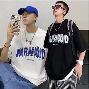 영문 프린팅 반팔티 오버핏티셔츠 힙합스타일 간지남