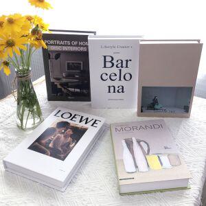 인테리어 장식 용 촬영 소품 모형 가짜 책 5개 세트