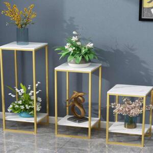 디자이너 사이드 미니협탁 원형 골드 미니 화분받침 사이드테이블 장식 대리석 미니테이블