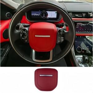 랜드로버용 스티어링 휠 혼 커버 레인지로버 보그 스포츠 이보크  가죽 에어백