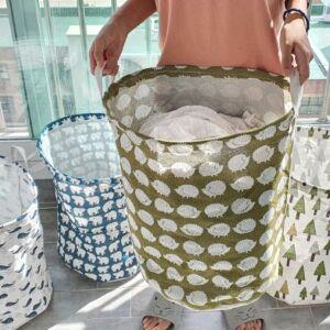 [오너클랜]방수 린넨 장난감정리함 패브릭 바스켓