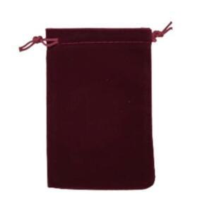 미니 화장품심플파우치 소품보관 여행용 벨벳주머니 와인