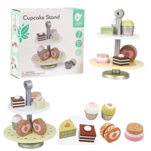 원목 소꿉놀이장난감 컵케이크 디저트 2단트레이 6살 7살 마트