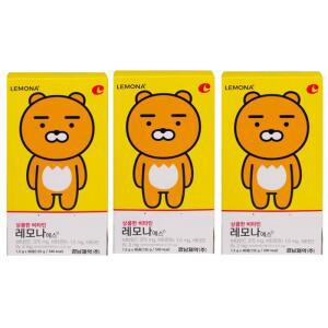[레모나] 경남제약 카카오프렌즈 상큼한 비타민 레모나에스 1.5g 90포 3개입