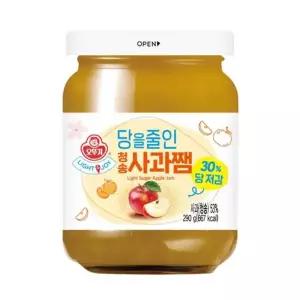 오뚜기 Light sugar 사과쨈 와플 토스트 식빵 290g